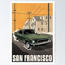 Travel Posters - Bullitt's San Francisco