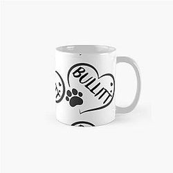 Bullitt name in a heart with a paw, great gift for dog owners Classic Mug