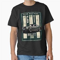 Ford Mustang GT 1968 Bullitt Iconic Classic Car T-Shirt