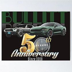 Mustang Bullitt 50 Poster
