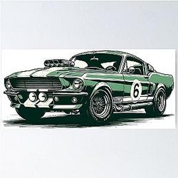 Ford Mustang Bullitt Classic Poster