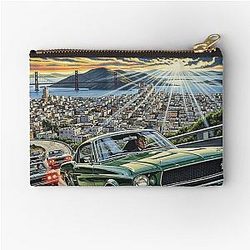 Bullitt Featuring Steve McQueen Reimagined Movie Poster Pouch