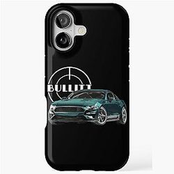 Bullitt Mustang GT 5.0L V8 Steve McQueen Muscle Car iPhone Tough Case