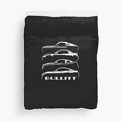 1968 Ford Mustang Bullitt Evolution Duvet Cover