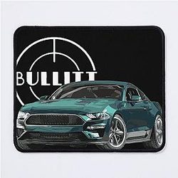 bullitt Mustang GT 5.0 V8 Classic Steve McQueen Muscle Car Mouse Pad