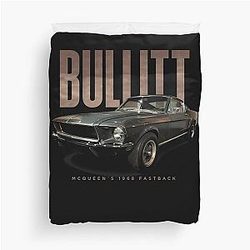 McQueen's 1968 Ford Mustang Fastback Bullitt Duvet Cover