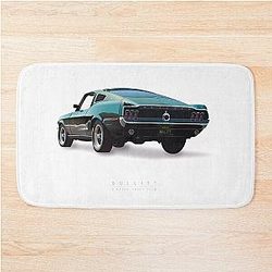 Bullitt Alternative Movie Poster Bath Mat