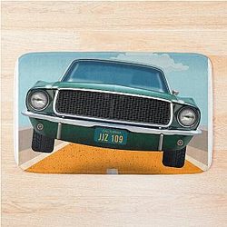 Bullitt Alternative Movie Poster Bath Mat