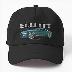 Bullitt Green Mustang GT 5.0L V8 Classic Muscle Car Dad Hat