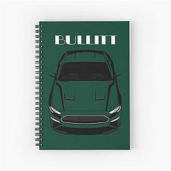 Mustang Bullitt 2018 - Multi Color Spiral Notebook