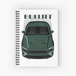 Mustang Bullitt 2019 Green Notebook