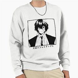 Dazai Osamu Bungo Stray Dogs Anime Pullover Sweatshirt