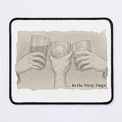 Bungo Stray Dogs Dazai Oda Ango Mouse Pad