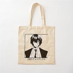 Dazai Osamu Bungo Stray Dogs Anime Cotton Tote Bag