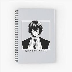 Dazai Osamu Bungo Stray Dogs Anime Spiral Notebook 

(I removed the 'do's from "dogs" since 'do's were in sequence)