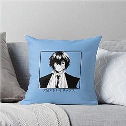 Dazai Osamu Bungo Stray Dogs Anime Throw Pillow