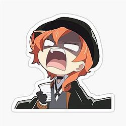 Chuya Nakahara Bungo Stray Dog anime Sticker