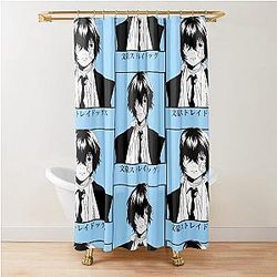 Dazai Osamu Bungo Stray Dogs Anime Shower Curtain