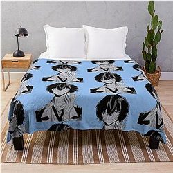 Dazai Osamu Bungo Stray Dogs Throw Blanket
