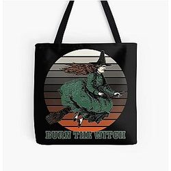 Burn the Witch - Halloween All Over Print Tote Bag