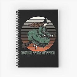Burn the Witch Halloween Spiral Notebook