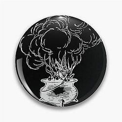 Don't Burn the Witch - Gothic Cauldron Magic Pin