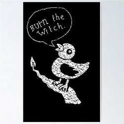 Burn the Witch White Poster