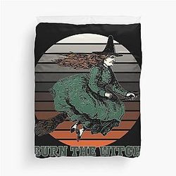 Burn the Witch Halloween Duvet Cover
