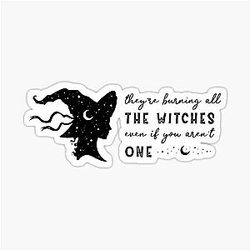 Burn the Witch Halloween 2020 Sticker