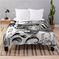 Burn the Witch Throw Blanket