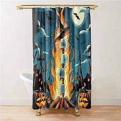 Marshmallow Witch Shower Curtain