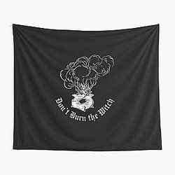 Don't Burn the Witch - Gothic Cauldron Magic Tapestry