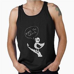 Burn the Witch White Tank Top