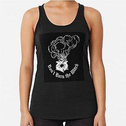 Don't Burn the Witch Gothic Cauldron Magic Racerback Tank Top