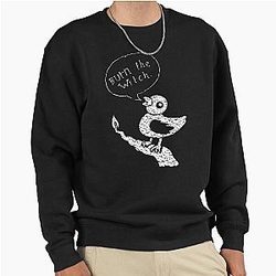 Burn the Witch White Pullover Sweatshirt