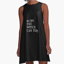 Burn the Witch A-Line Dress