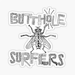Butthole Surfers Black Sticker