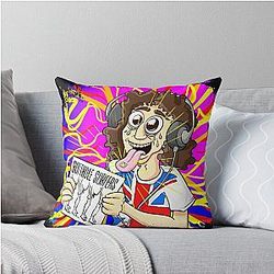 Graphic Butthole Surfers Call Me Retro Throw Pillow