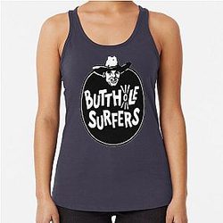 Butthole Surfers Pink Racerback Tank Top
