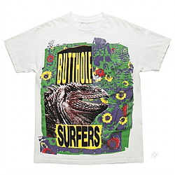 Iguana Flower Graphic Tee LA0807 Butthole Surfers T-Shirts