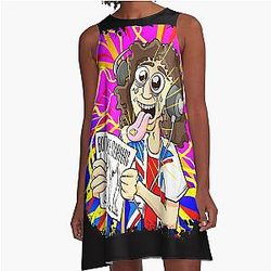 Graphic Butthole Surfers A-Line Dress