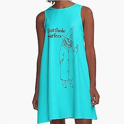 Butthole Surfers Classic Rock T-Shirt A-Line Dress