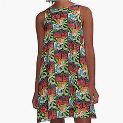 Butthole Surfers at the Vatican Houston A-Line Dress
