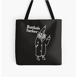 Butthole Surfers Rock Music T-Shirt Over Print Tote Bag