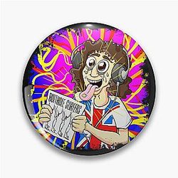 Graphic Butthole Surfers Call Me Retro Pin