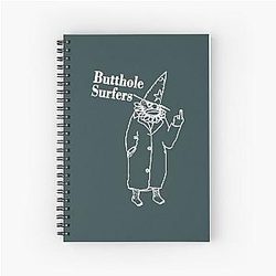 Butthole Surfers Clown Rock Spiral Notebook