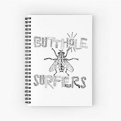 Butthole Surfers Fly Black Spiral Notebook