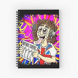 Graphic Butthole Surfers Call Me Spiral Notebook