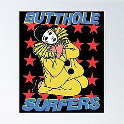 The Art Butthole Surfers Vintage Poster