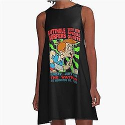 Butthole Surfers at the Vatican A-Line Dress